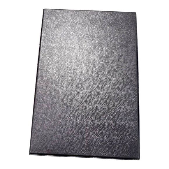 Prada Blue Faux Leather Document Holder Scarf Blanket EMPTY GIFT Box 10x15x3 - Picture 8 of 9